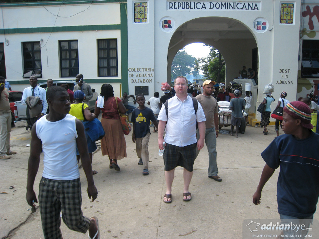 At the Dominican - Haitian border