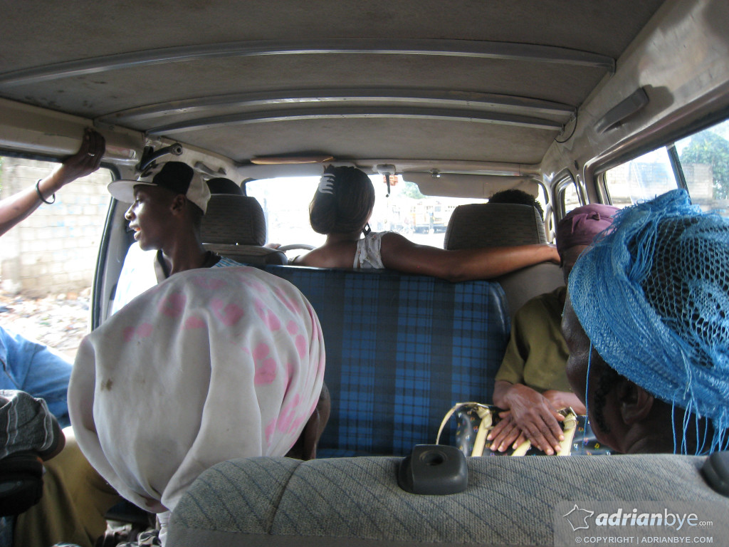 Inside the Haitian bus