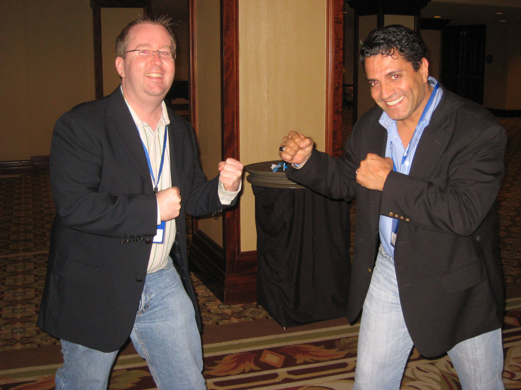 Me picking a fight with a former Mr Universe, Nordine Zouareg